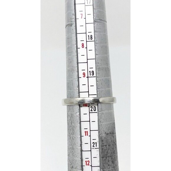 925 Sterling Silver Channel-Set Cubic Zirconia Eternity Band Ring Size 9.75 - Picture 7 of 7